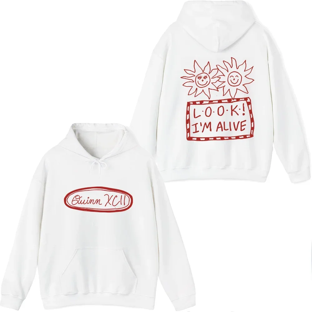 Quinn XCII Merch LOOK! I'm Alive Hoodie Men Women Long Sleeve Pullover Tops