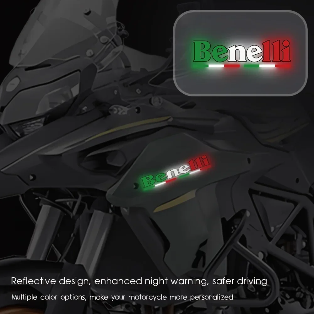 2PCS/SET "Benelli" Auto Moto Sticker, Brand Logo Decal for Motorcycle, Exterior Customization Accessory