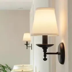 American Retro Iron Wall Light European Living Room Bedroom Headboard Cloth Cover Wall Lamp Minimalist Mirror Headlight