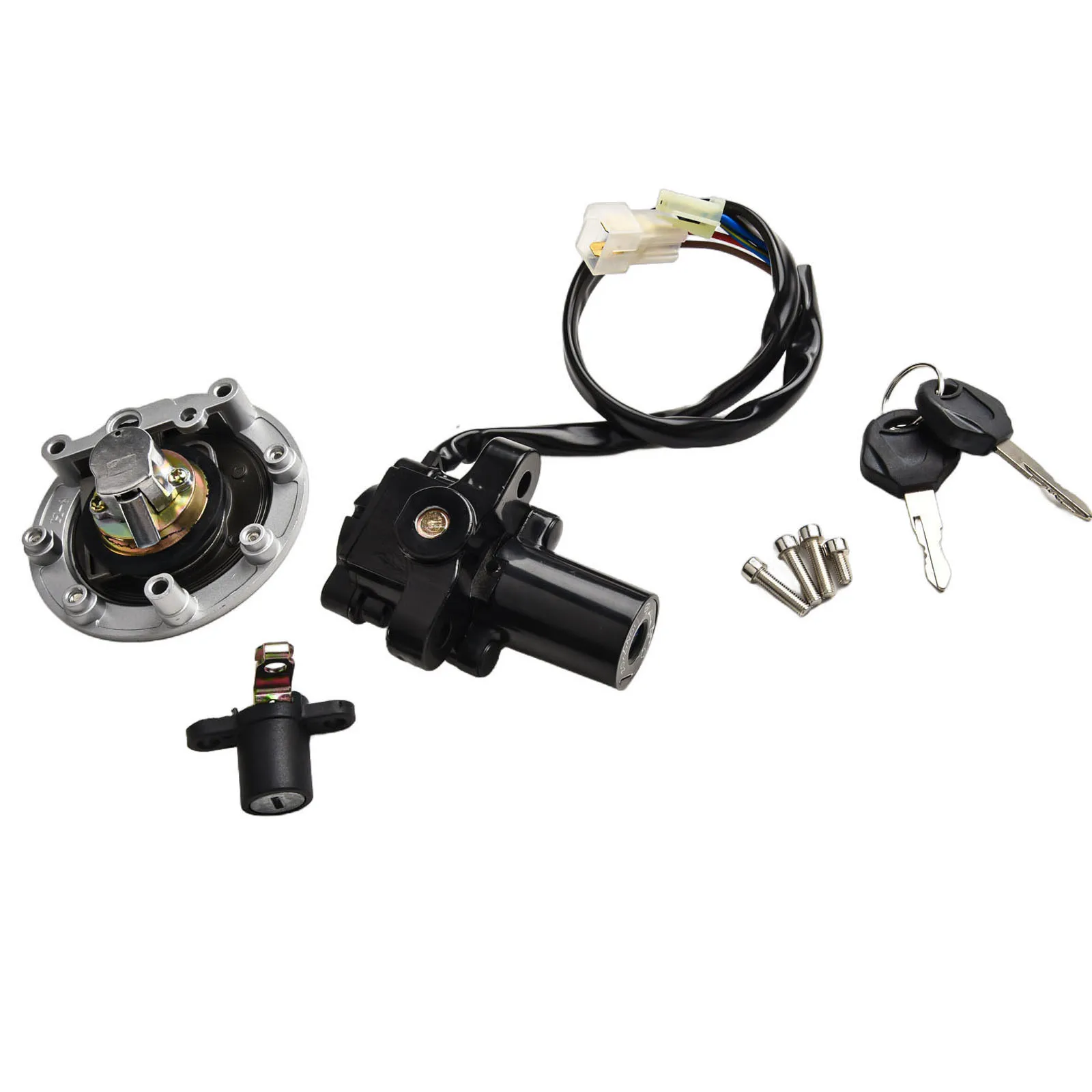 Ignition Switch Fuel Gas Cap Seat Lock Set for MT03 for yzf R6 R1 for fz1 for fz6 Reliable and Long Lasting  Ignition