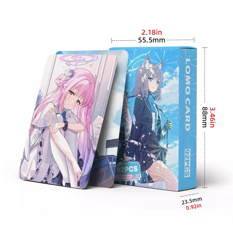 92PCS Blue Archive Anime Lomo Cards & Mini Stickers Set - Game Character Photocards Perfect Collection & Gift for Fans image 5