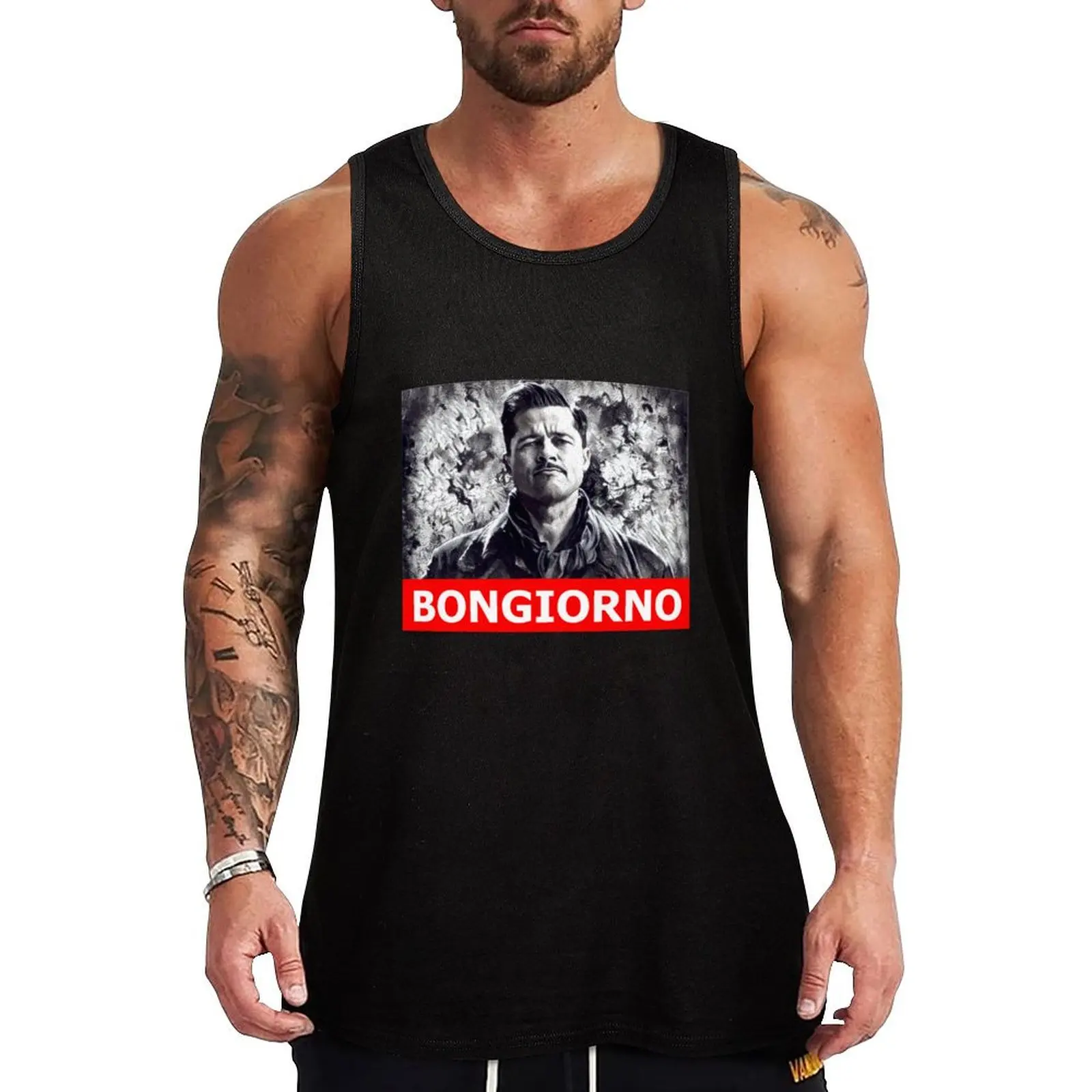 Inglorious Basterds Aldo Raine Tank Top fitness clothing for men clothes for men