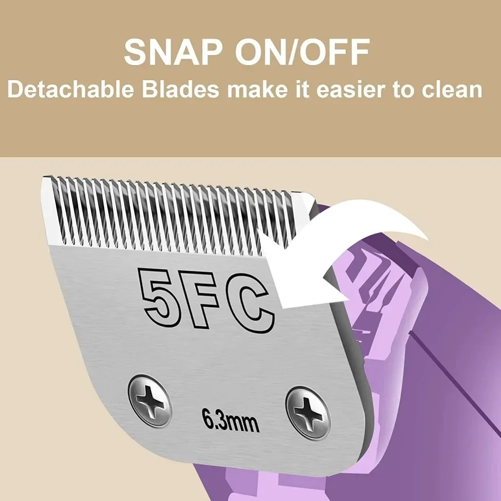 5FC Blade Dog Grooming Clipper Replacement Blades Compatible with Andis/Wahl / Oster,Detachable Stainless Steel Blade