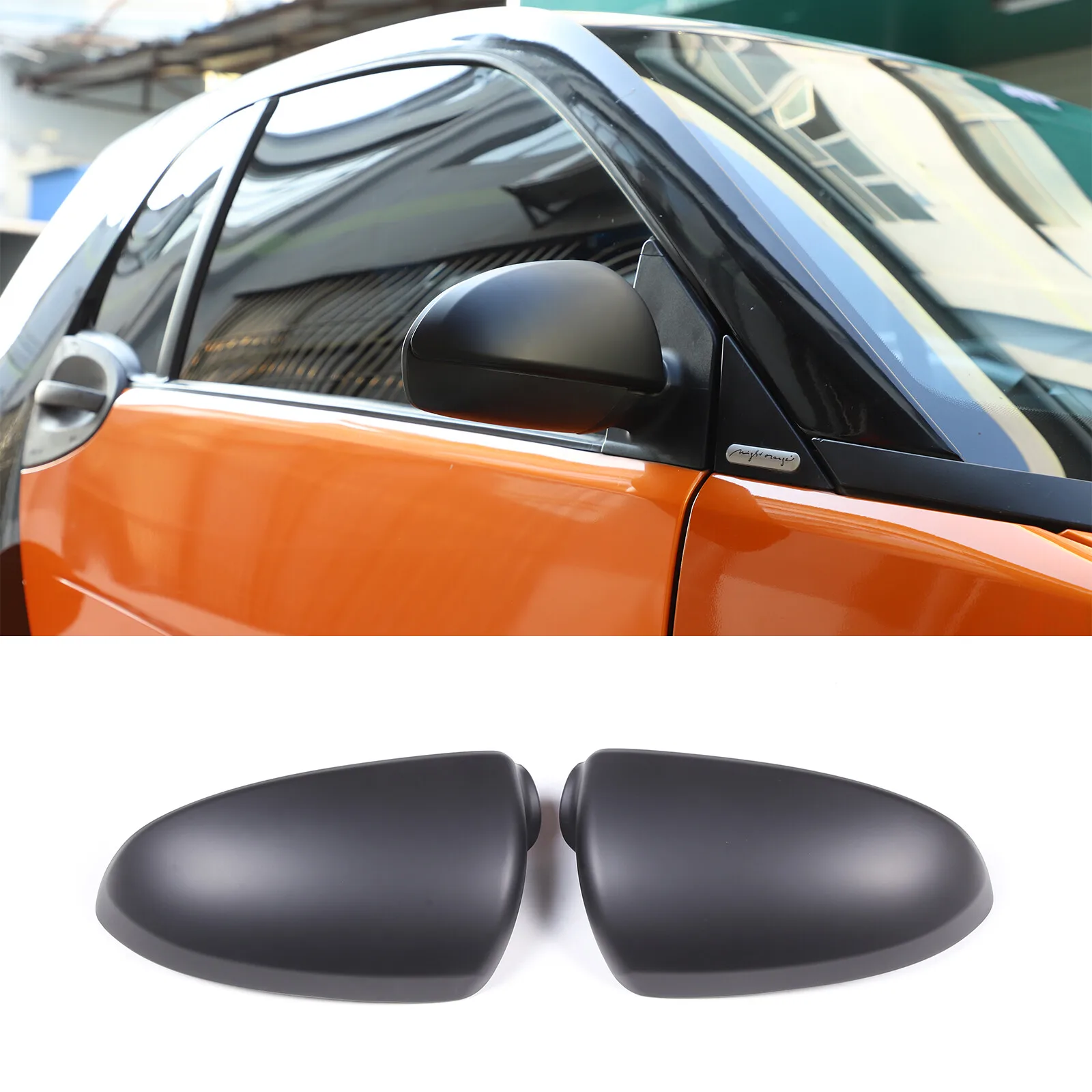 

ABS Car Side Rearview Mirror Covering Caps Protective Housing For Mercedes Benz Smart Fortwo 2009 2010 2011 2012 2013 2014 2015