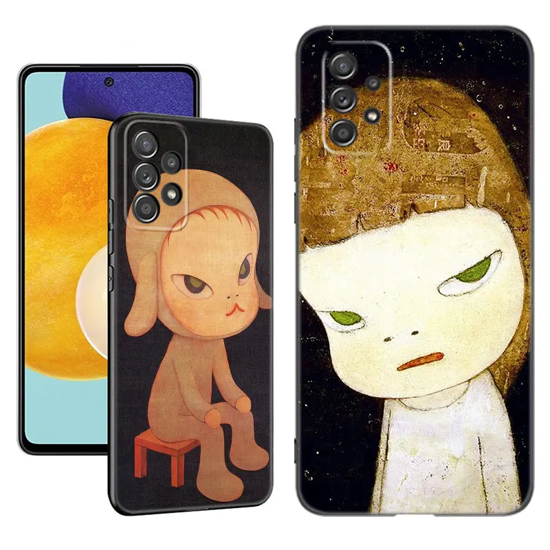 Yoshitomo Nara Art Phone Case For Samsung A13 A22 A24 A32 A23 A25 A34 A35 A52S A53 A54 A55 A73 5G A12 A14 A15 A31 A33 A50 A51