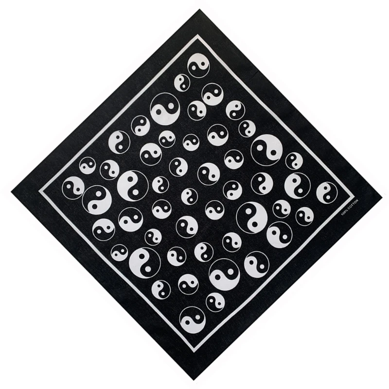 Lenço cabeça bandana com padrão legal 21 para mulheres, masculino, turbante quadrado, lenço cabeça colorido,