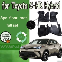 For Toyota C-HR CHR Hybrid 2024 2023 2022 2021 2020 2019 2018 2017 2016 Car Floor Mats Auto Carpets Interior Accessories Covers