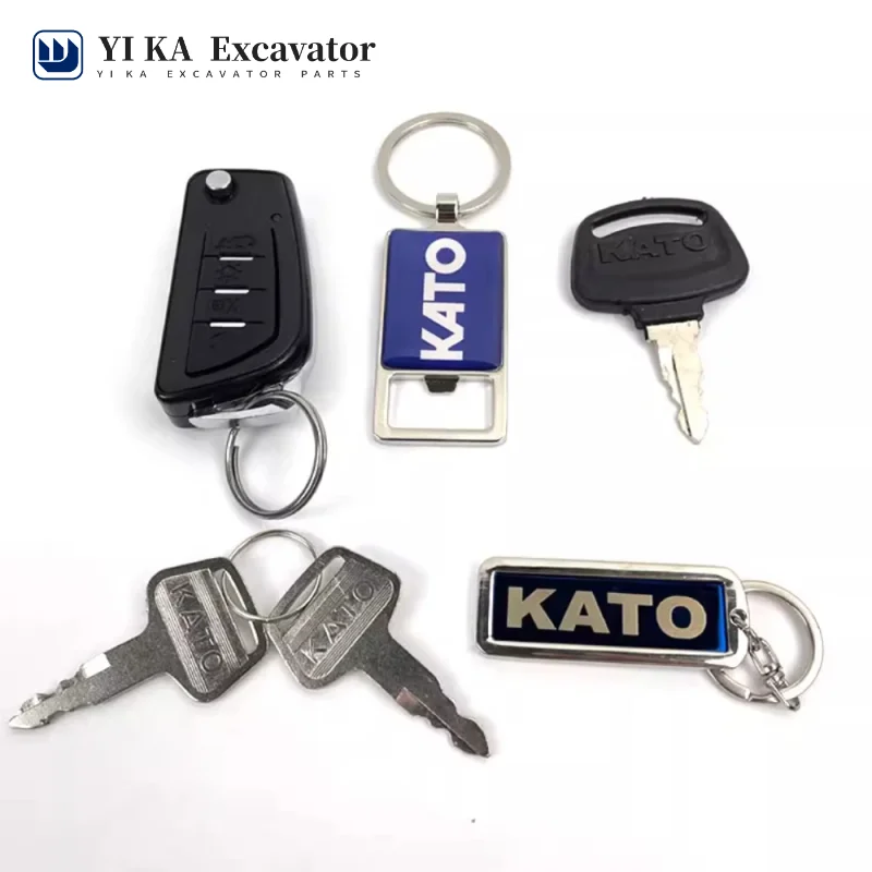 

For Excavator Kato Key HD700/400/820/1430R/1023-3 Door Open Ignition Start Keychain Accessories