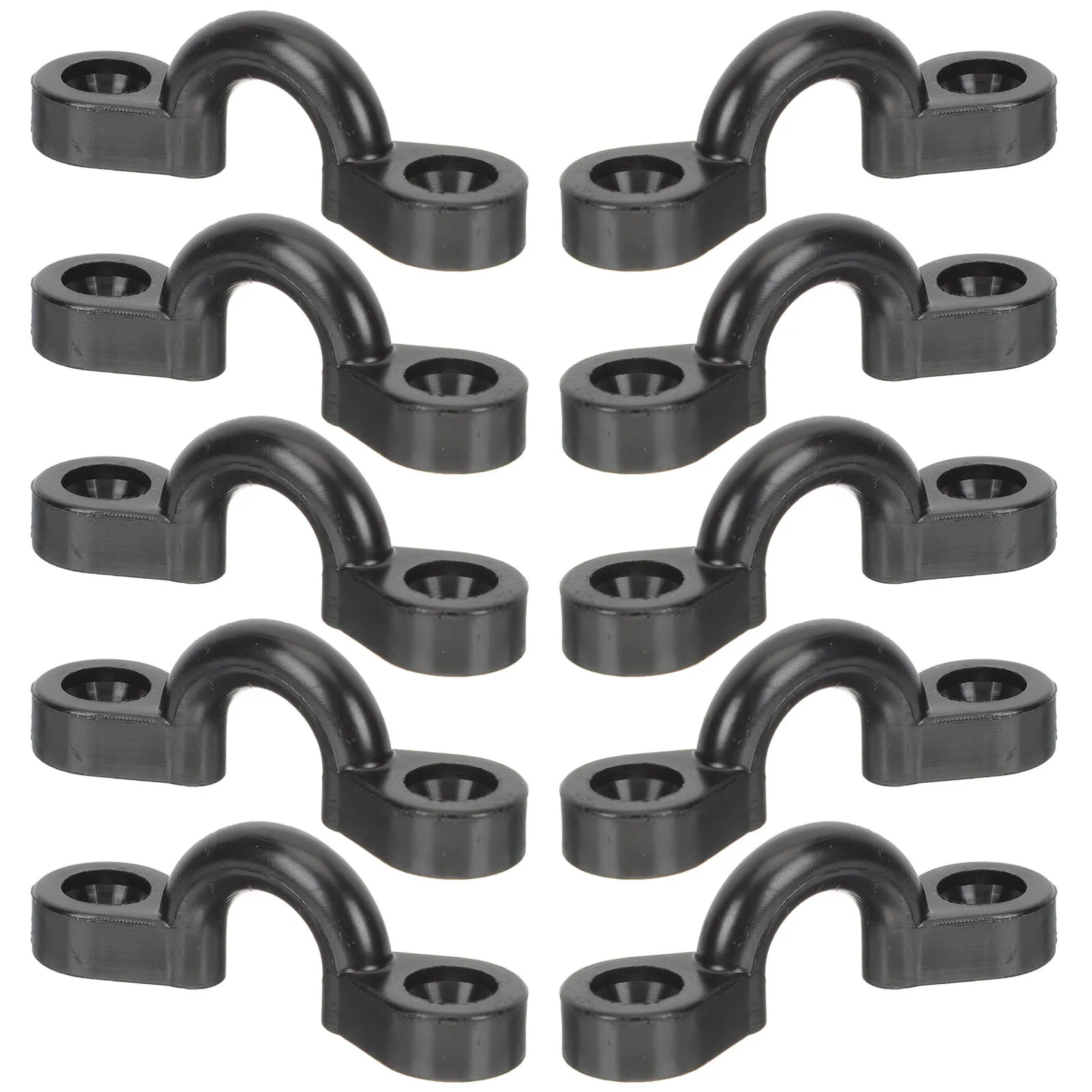 

10Pcs Kayak Pad Eye Deck Tie Down Loops Durable Nylon Replacement Parts Rigging Kit for Canoe Boat Kayak Anchors