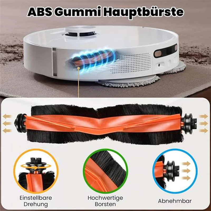 เครื่องกวาดอุปกรณ์เสริมสําหรับเครื่องดูดฝุ่นหุ่นยนต์ Xiaomi X20 + / X20 Plus อะไหล่หลักแปรงด้านข้าง Hepa Filter Mop ผ้าฝุ่น Bag-A58E