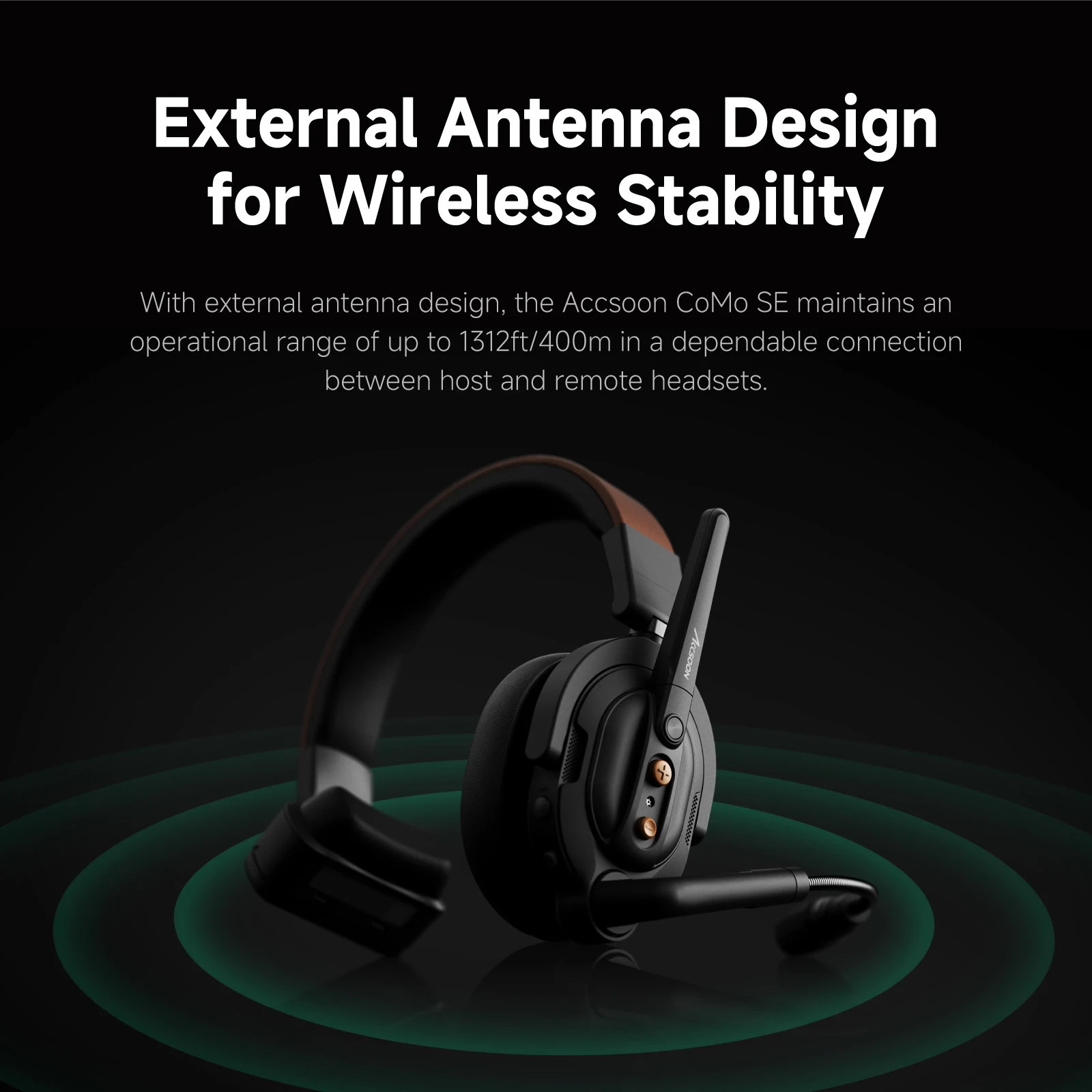 Sistema citofonico wireless Cuffie di comunicazione Microfono wireless 30 ore + tempo di standby Accsoon CoMo SE MIC03 1V2 2.4G