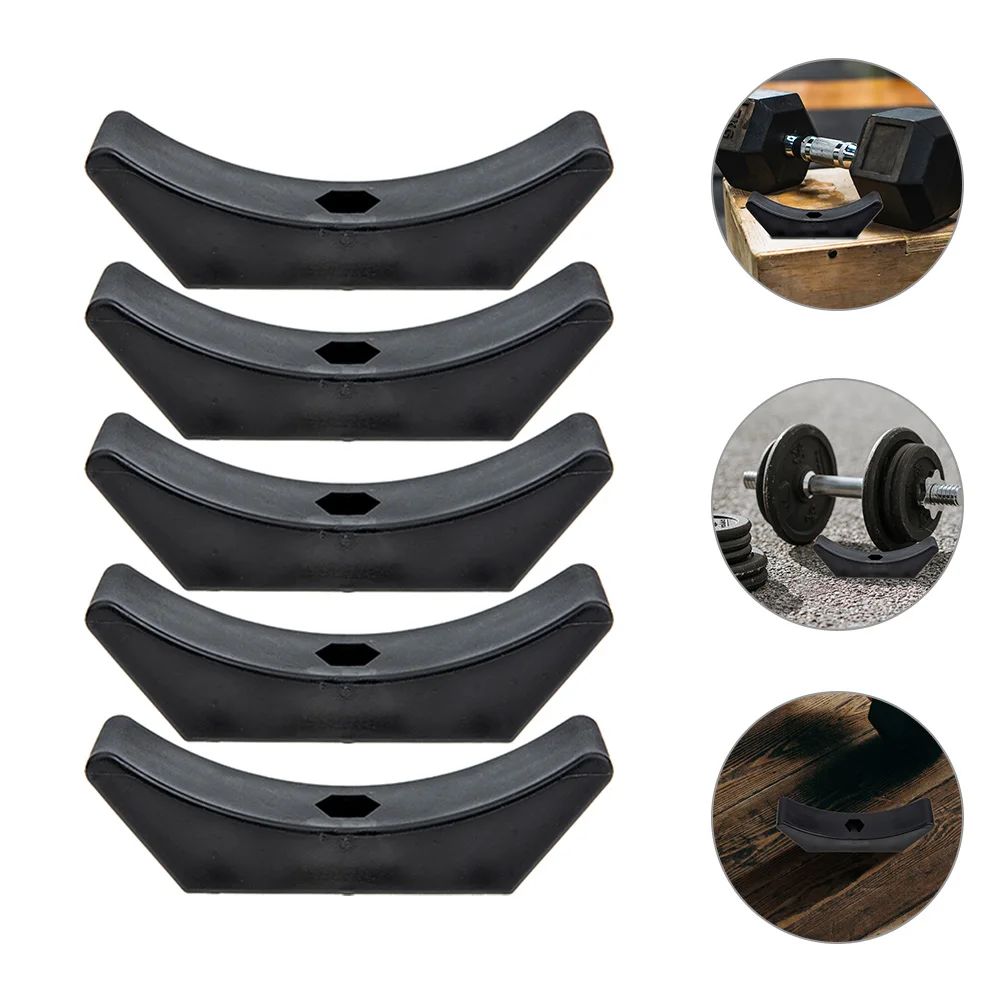 

5Pcs Dumbbell Saddles Replacement Plastic Rack Cradles Stable Dumbbell Storage Stand For Gym Use Household Dumbbell Accessory