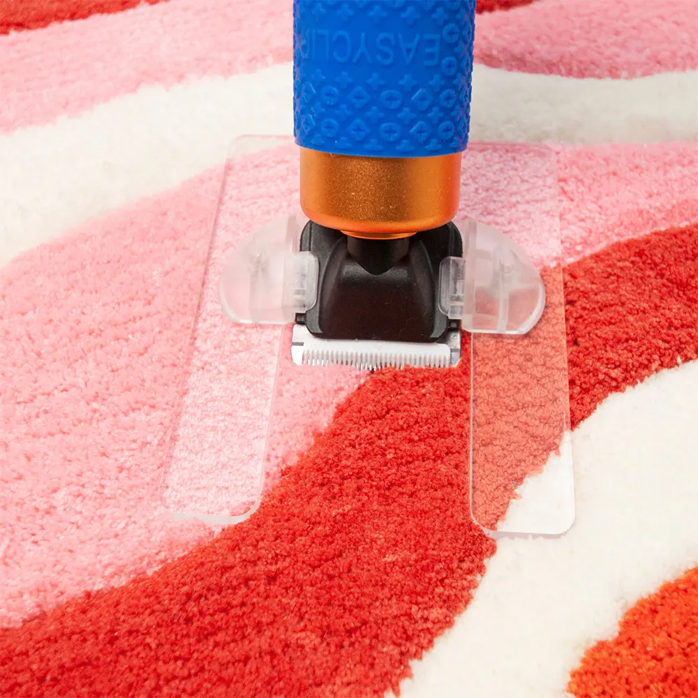 Transparente Acryl-Elektro-Schere mit Halterung für DIY-Teppich-Tufting und Haushaltspflege