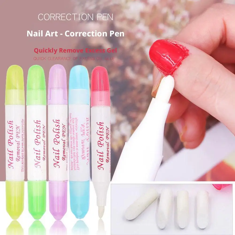  Gentle Alcohol-Free Nail Polish Remover Pen Press On Nails Remover Gel Off Quick Remove False Nails for corrector wrong nail