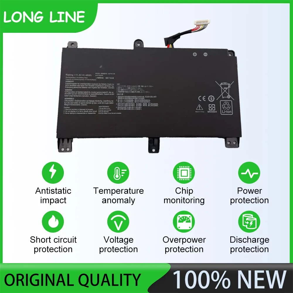 B31N1726 48Wh Laptop Battery For ASUS TUF Gaming FX504GD FX504GE FX504GM FX505DT FX505DV FX505GE FX80GD FX80GE FX86 FX95 A15 A17