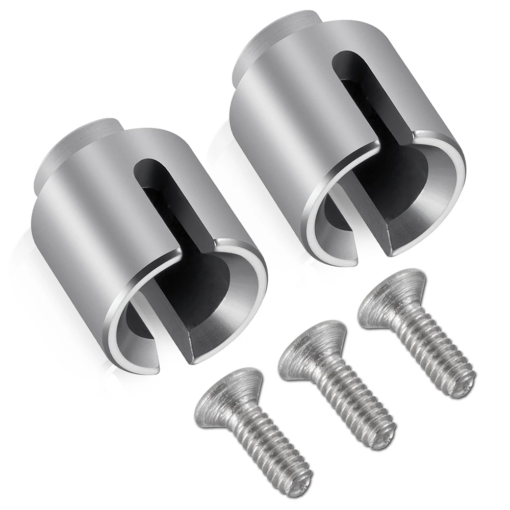 TRINOOD 2 Stuks Stalen Drive Cup Aandrijfas Voor/Achter CVD Voor 1/18 HBX 18859 18858 18868 RC Auto upgrade Onderdelen Accessoires
