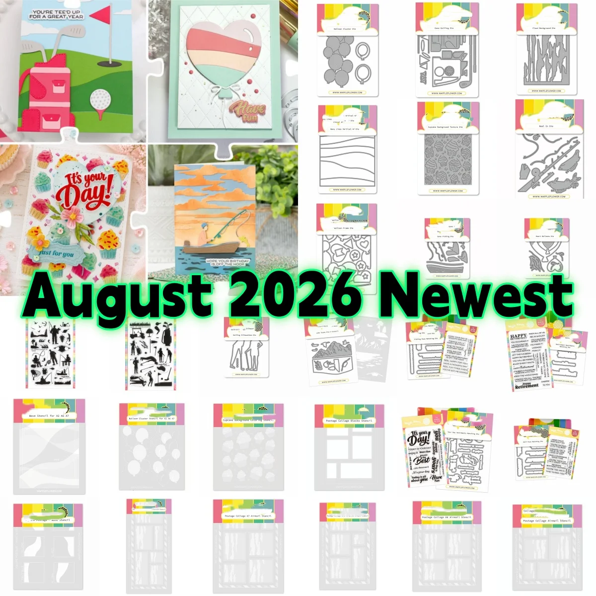 August 2026 Newest Out&About Metal Cutting Dies Clear Stamps Stencil For DIY Scrapbook Craft Decoration Embossing Template