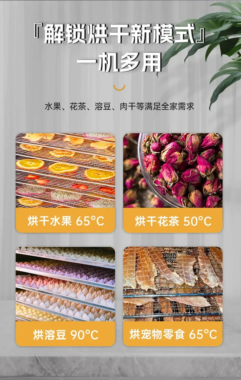 Hot-Selling Commercial-Grade Large-Capacity Food Dehydrator – Efficient Dryer for Fruits, Vegetables, Meat Jerky & Snacks