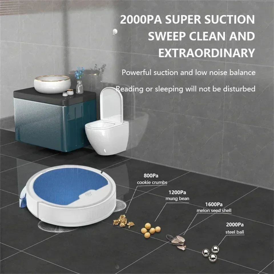 For 2024 NEW Vacuum Cleaner APP Remote Automatic Control Sweeping Robot With Water Tank Sweep and Wet Mopping Vacuum Cleaning