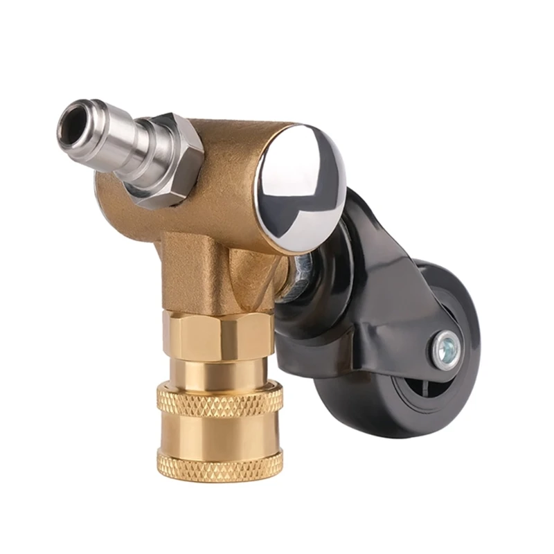 

Quick Release Connector for High Pressure Washing Joint Universal Wheel for Foam Water Jet High Pressure Washer Dropship