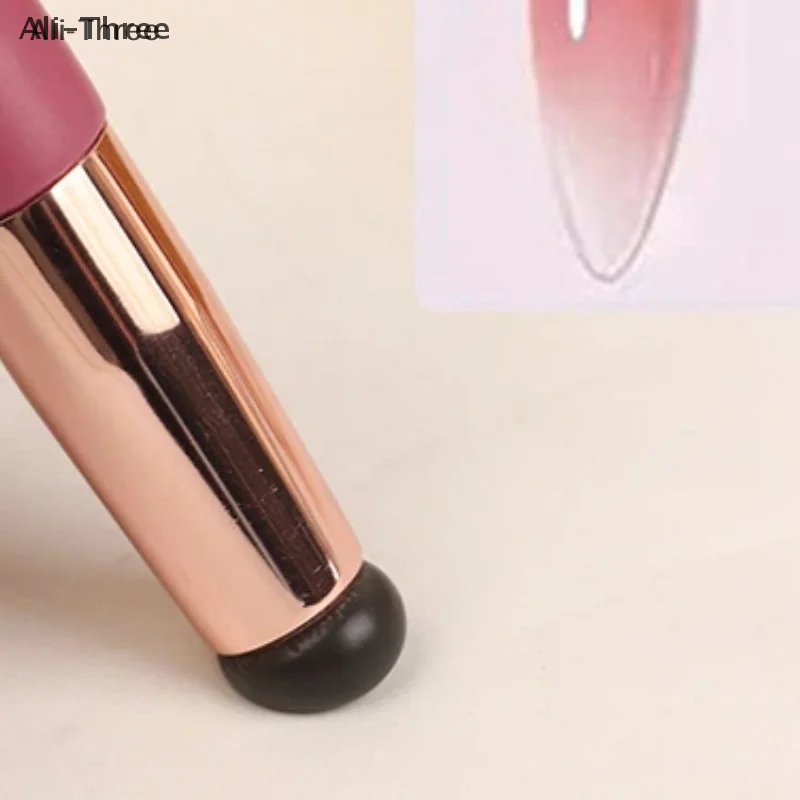 Q ソフトシリコンリップブラシ防塵カバー付き丸頭口紅アプリケーターリップ化粧ツール多用途アイシャドウブラシ