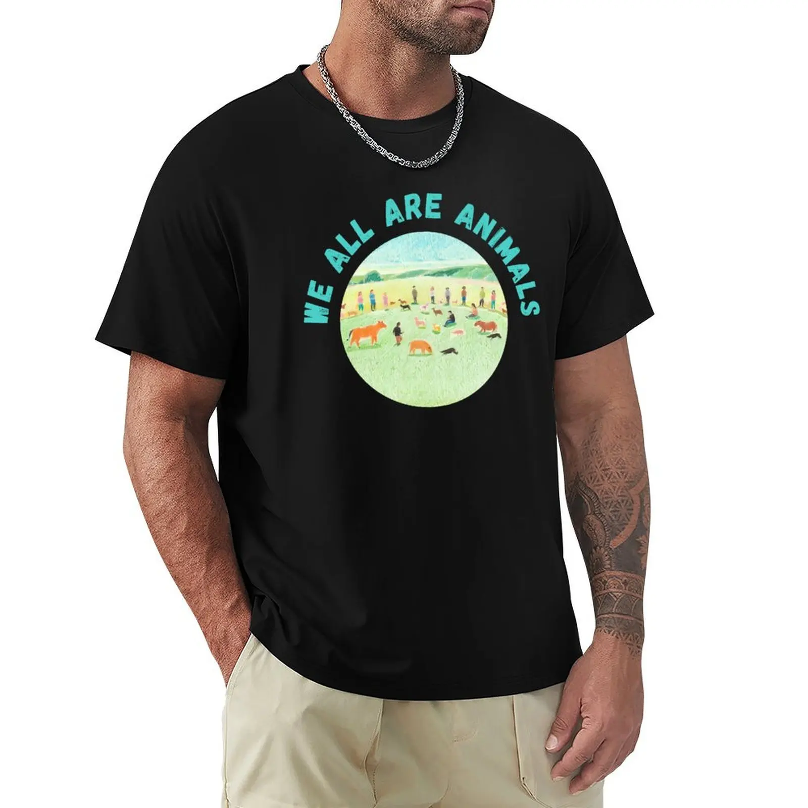

We All Are Animals T-Shirt Comfort Stretch Tee Shirt