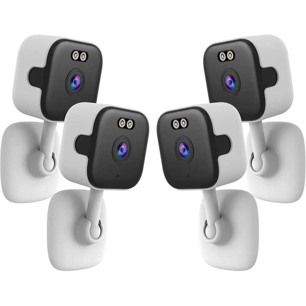 

4-Pack 2K Indoor Security Cameras, 5GHz Wi-Fi, Baby/Elder/Pet Monitoring, 24/7 Recording, Alexa Compatible, RTSP/ONVIF Support