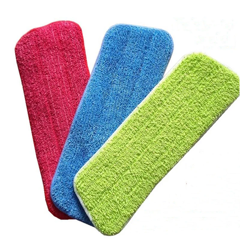 

Replacement Microfiber Washable Mophead Wet And Dry Cleaning Mop Pads Fit Flat Spray Mops Household Cleaning Tools