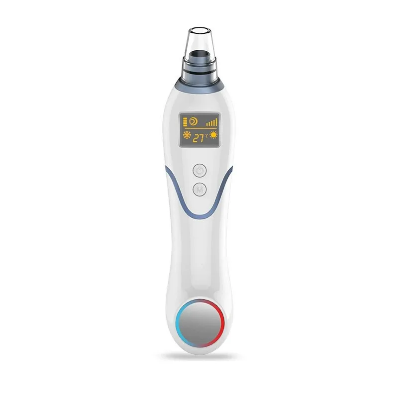 2025 Novo design de cabeça preta martelo frio e quente para equipamentos de beleza de limpeza de pele facial