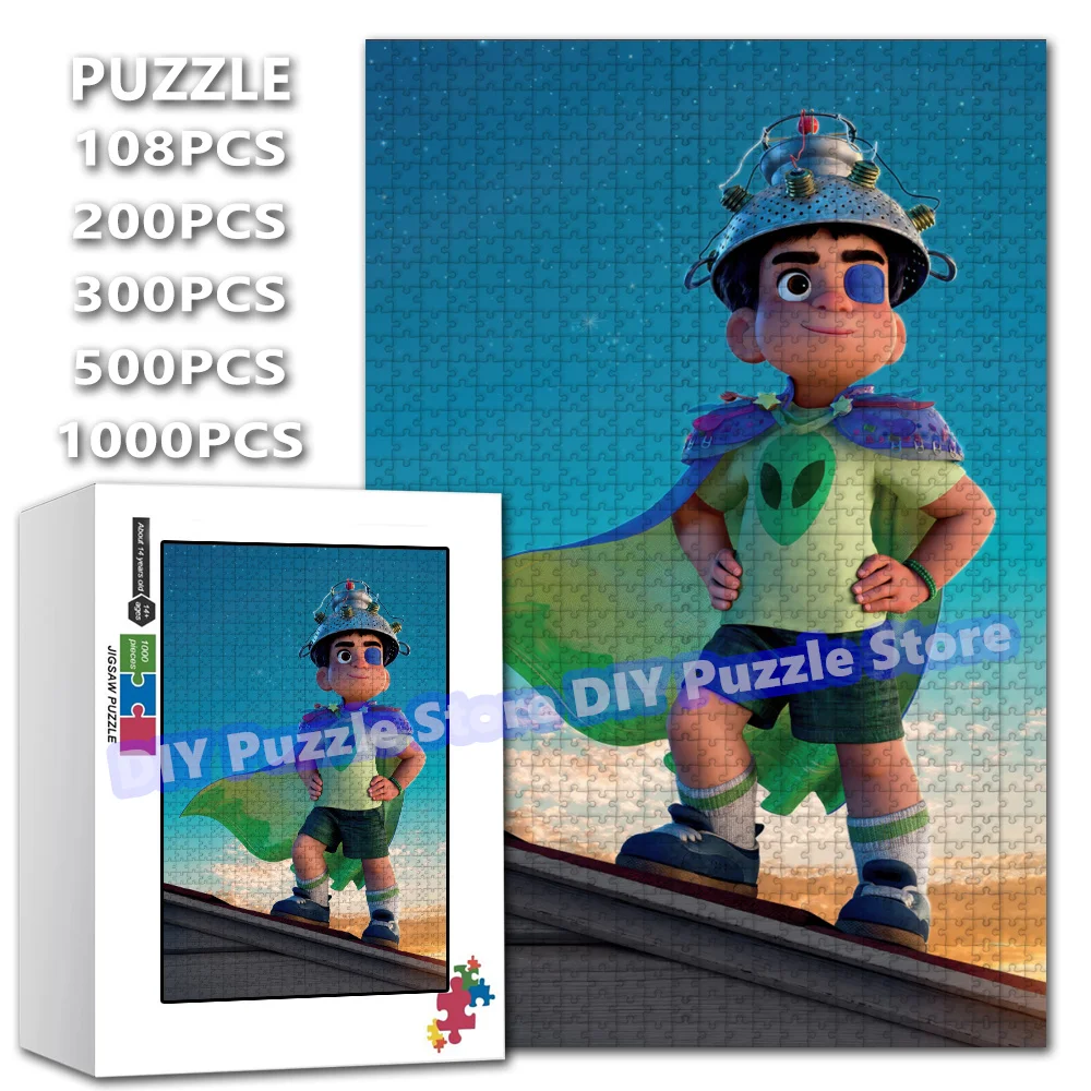 Eilo Disney Characters Print Puzzle 108/200/300/500/1000/1500 Pieces Cartoon Jigsaw Puzzles Family Stress Relief Toys Gifts