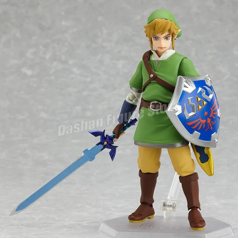 The Legend of Zelda Skyward Sword Figures Figma 153 Link Action Figure PVC Collection Model 14cm Anime Ornaments Figurine Toys