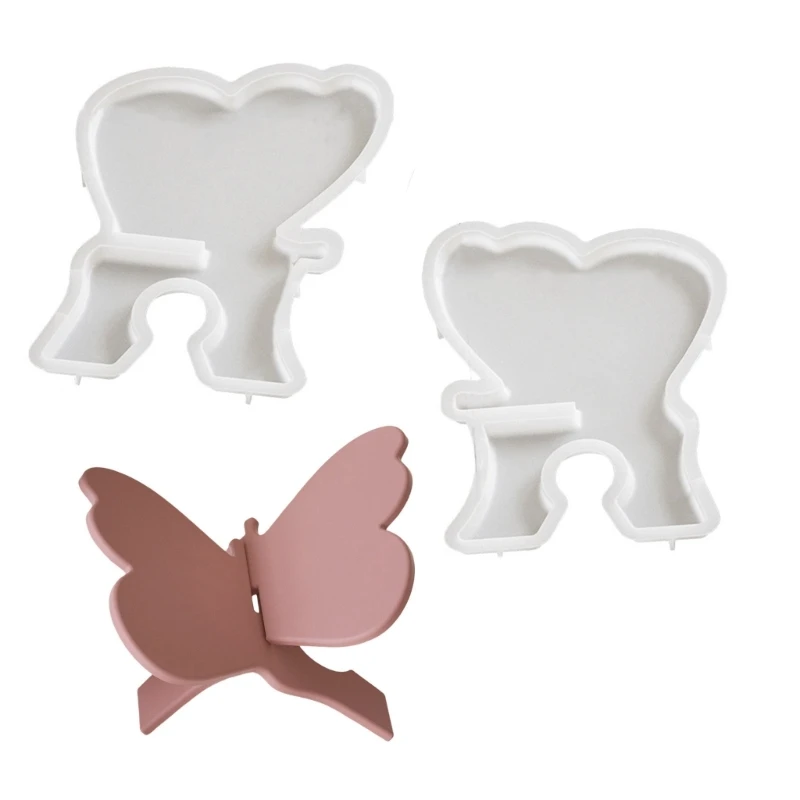 

Silicone Butterfly Reading Stand Moulds Portable Bookrest Molds Butterfly Book Holder Mold for Students and Professional