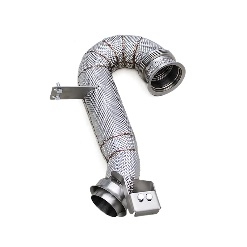

OEM In Stock Exhaust Pipes For Mercedes-Benz GT50/GT53 AMG 3.0T 2019-2023 Plug And Play SUS304 Downpipe With Heat Shield
