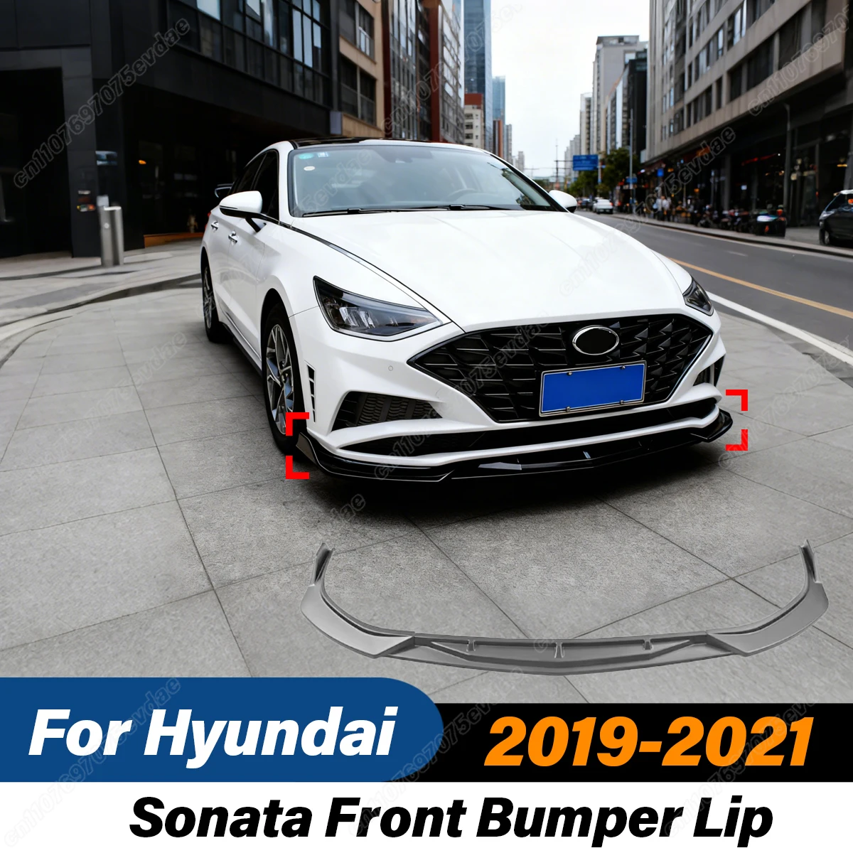 

For Hyundai Sonata 2019 2020 2021 Front Bumper Splitter Lip Guard Protector Exterior Body Kits Accessories Auto Parts Decoration