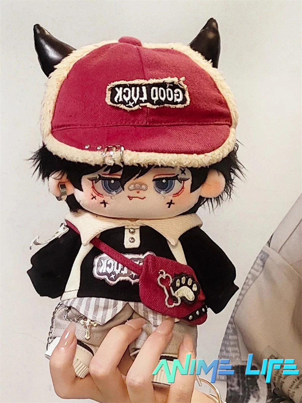 Original Demon Devil Handsome Cool Suit For 20cm Doll Toy Clothes Costume Hat Cosplay D Kids Gift Cute Lovely