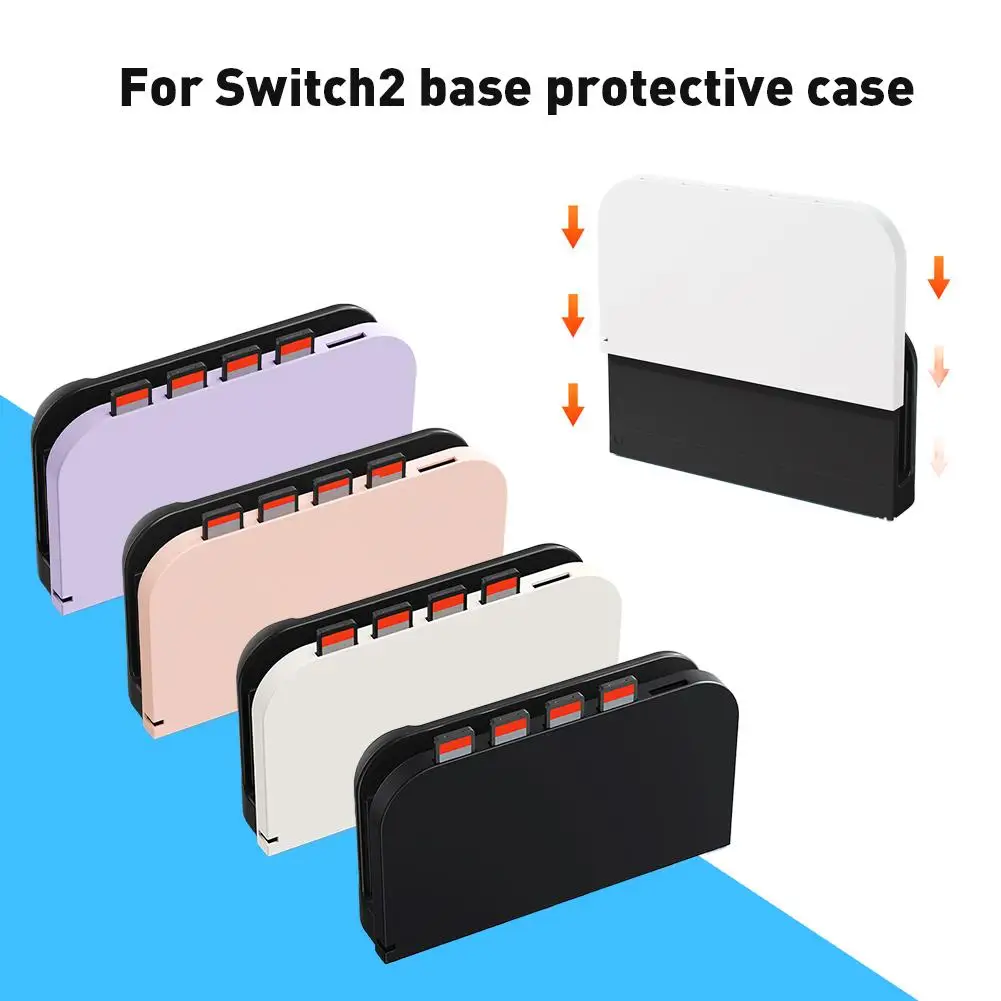 For Switch 2 Charging Base Card Case With Five Card Protection Slots All-round Protection Two-in-one Storage + D4T3