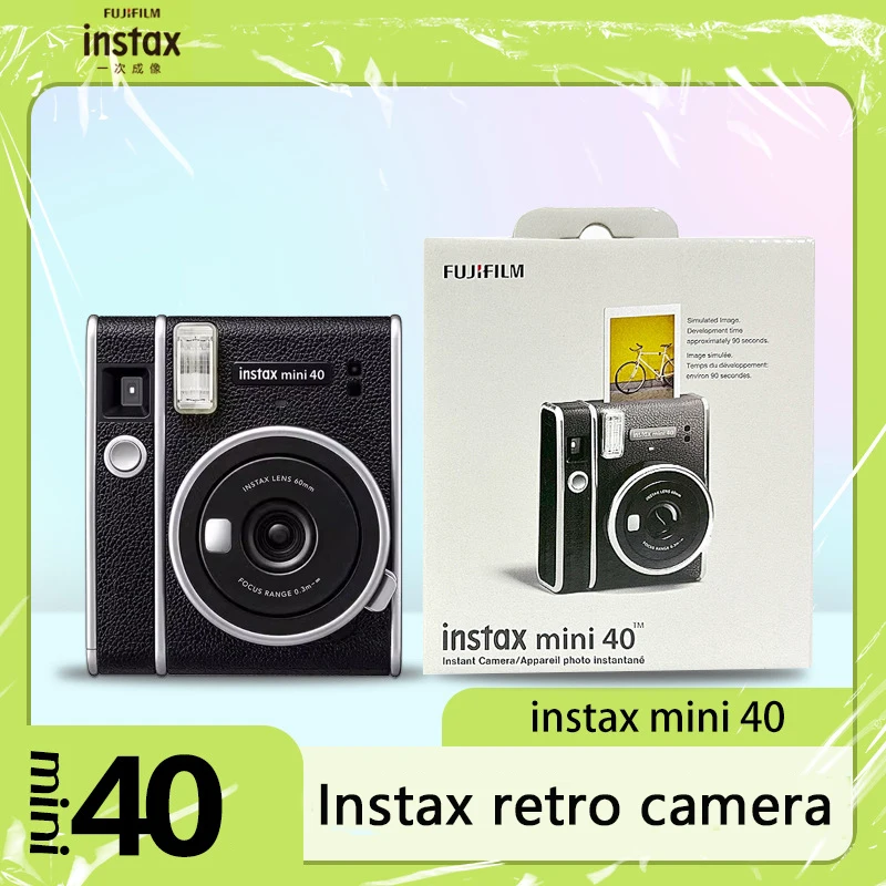 Fujifilm Instax Mini 40 Câmera Original Instant Photo Kit Filmes Câmera Venda Quente Foto Instantânea Conjunto de Presente de Aniversário