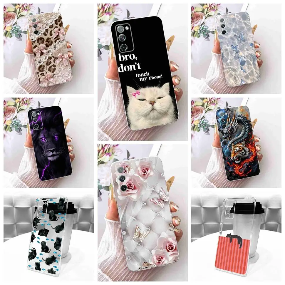 For Samsung Galaxy S20 FE 5G 6.5" Case New Design Popular Silicone TPU Clear Cover For Samsung S20 FE 5G SM-G781B Bumper Shell
