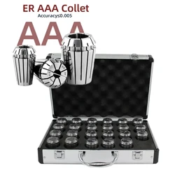 ER40 ER32 ER25 ER20 ER16 11 Set Spring Collet Chuck AAA 0.003mm for CNC Milling Tool Holder Engraving Machine Metal Aluminum Box