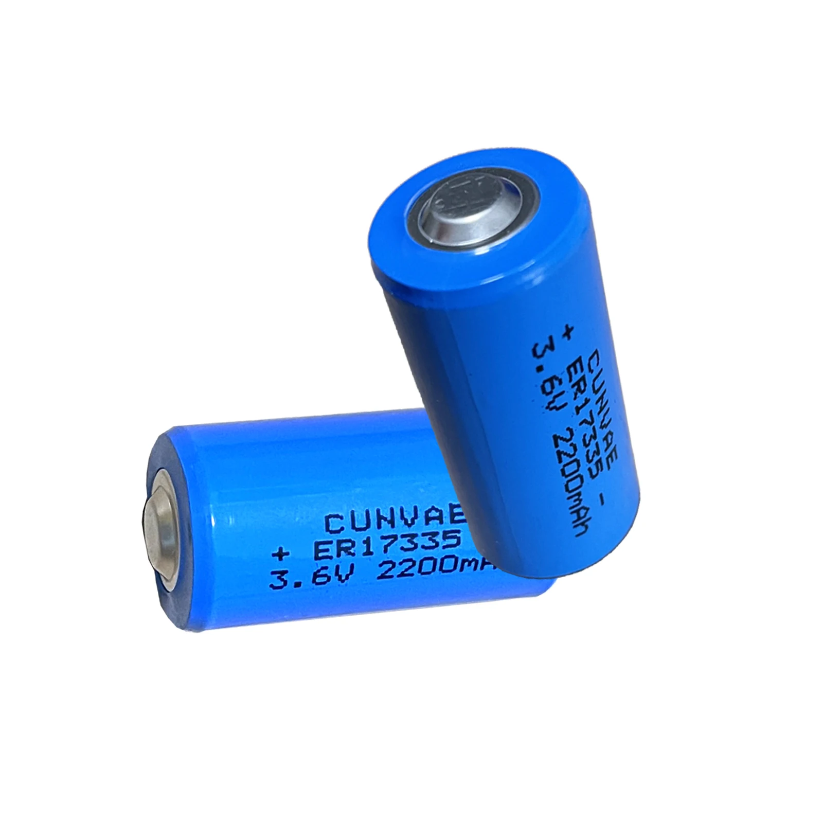 ER17335 Nonrechargeable 3.6V Lithium Battery Li-SOCL₂ 2/3A Size 2200mAh High Capacity UL Certified Single Use 3.6V Lithium Thion