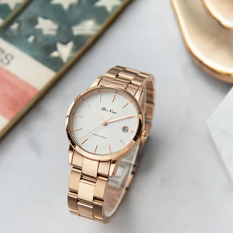 Elegant Women's Quartz Watches Steel Band Fashion vintage Waterproof Simple Temperament Quartz Watch for Women Designer watch