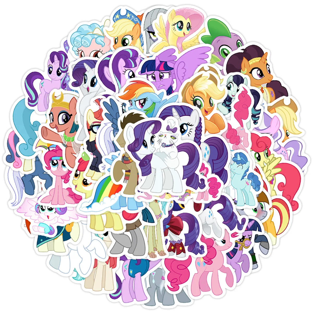 

10/30/50PCS Kawaii My Little Pony Cartoon Funny Cute Graffiti Stickers Personalized Decorative Skateboard Scrapbook Decals Toy