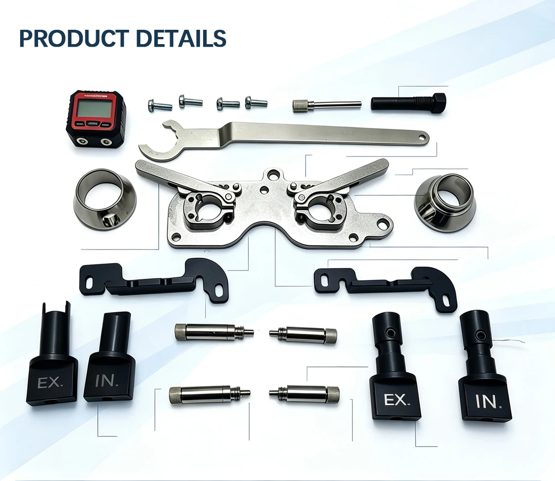 EA211 Nockenwellen-Einstellwerkzeug-Set mit Digitaler Winkelanzeige, Motor-Ausrichtungswerkzeug für VW Audi Skoda Seat 1.2 1.4 1.5T DSV 1.6 – Detail 2