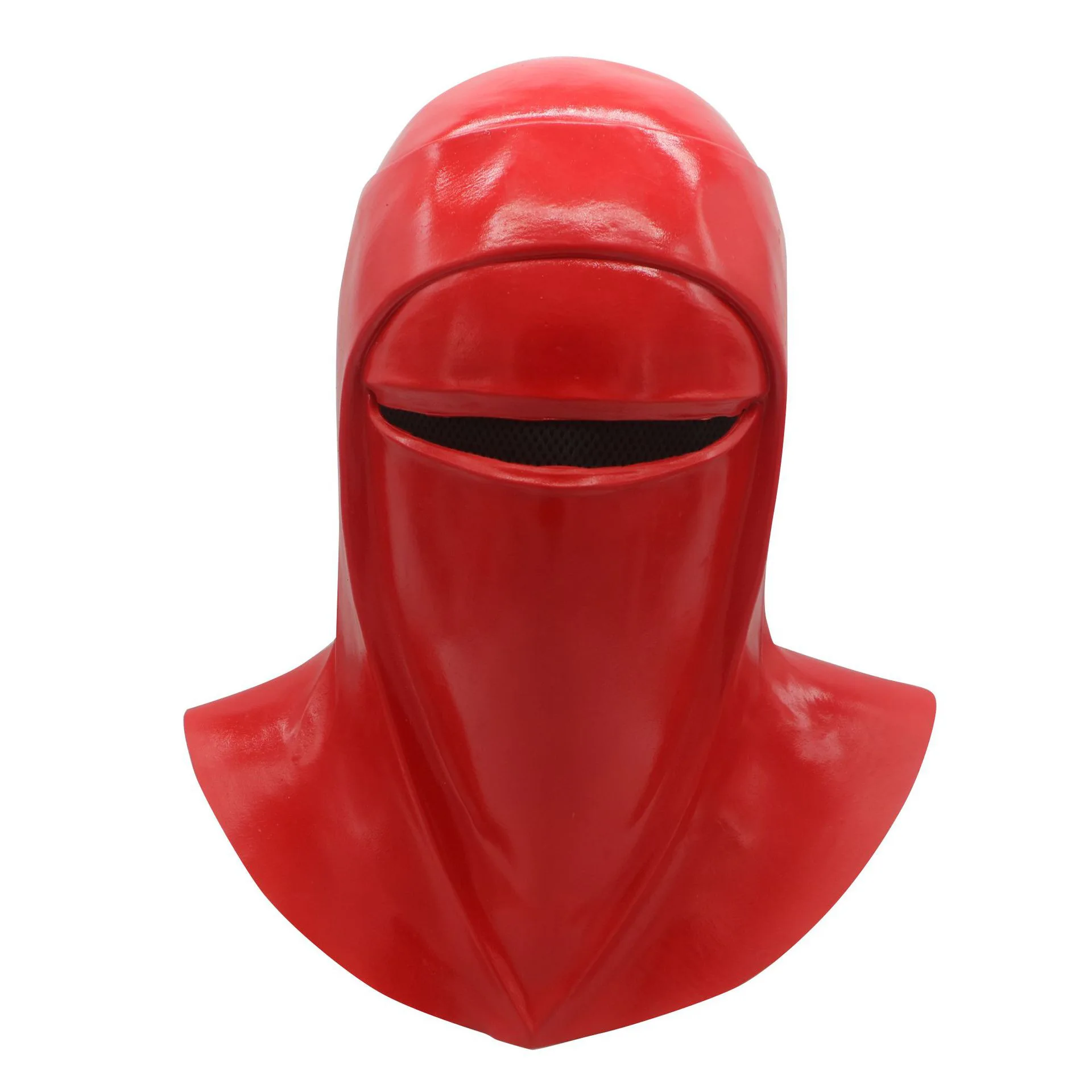 Red Hood Mask Full Head Latex Royal Guard helmet With Mesh Eye Game Cosplay Halloween Costume Props