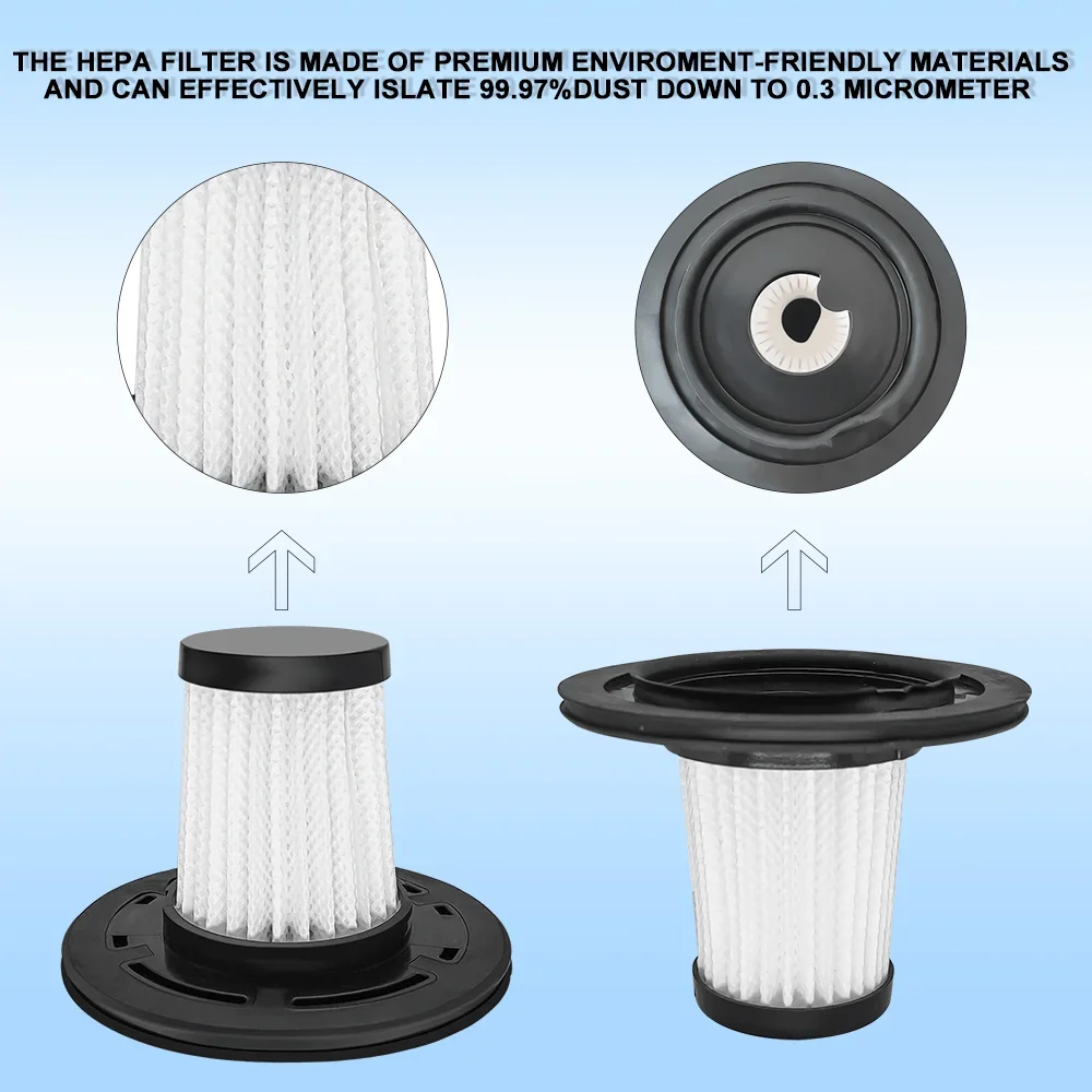 PATUOPRO borstelloze draadloze stofzuiger filterelement nat-droog reinigingsfilter voor stofzuiger schoonmaken elektrisch gereedschap onderdeel