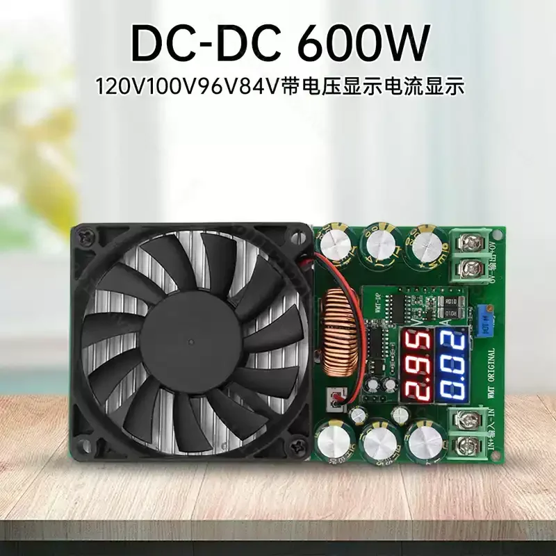 600W High Power DC-DC Adjustable Step-down Module, 84V-120V Digital Display Solar LED Driver Power Supply