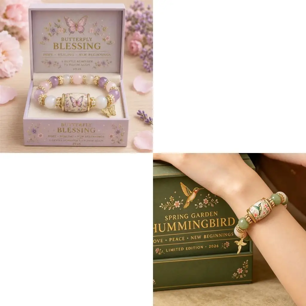 91AF Unique Floral Design Crystal Bracelet Representing New Beginnings And Positivity Elegant Accessory Friendship Bracelet