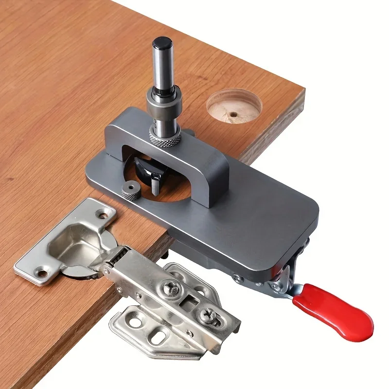 

35mm Concealed Hinge Drilling Jig Hinge Hole Drilling Guide Carpenter Woodworking Tool Hole Opener Locator Door Cabinet