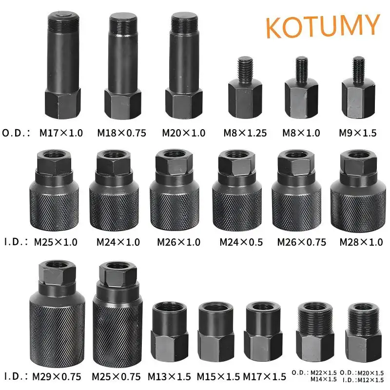 Professional Pneumatic Fuel Injector Extractor Set, Diesel Nozzle Removal Puller Auto Maintenance Tools
