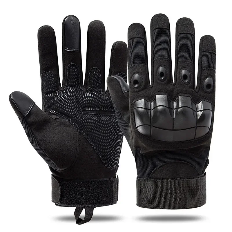 

Full Finger Men Gloves Touch Screen Paintball Airsoft Hard Knuckle Outdoor Climbing Riding Combat Gloves